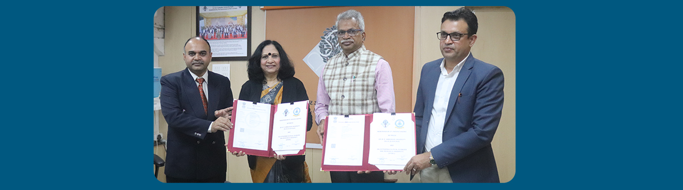 Signing of MoU with Delhi Pharmaceutical Sciences and Research University