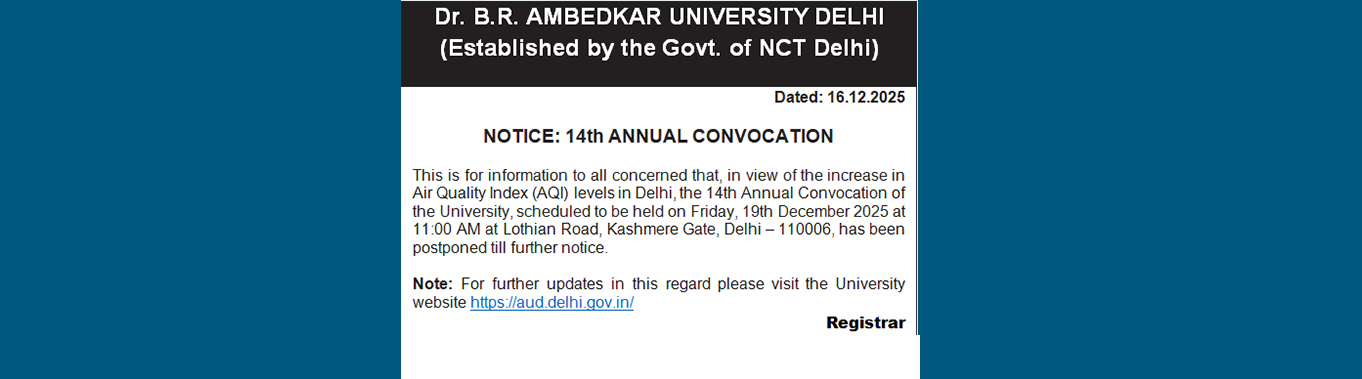 14th Annual Convocation Postponed