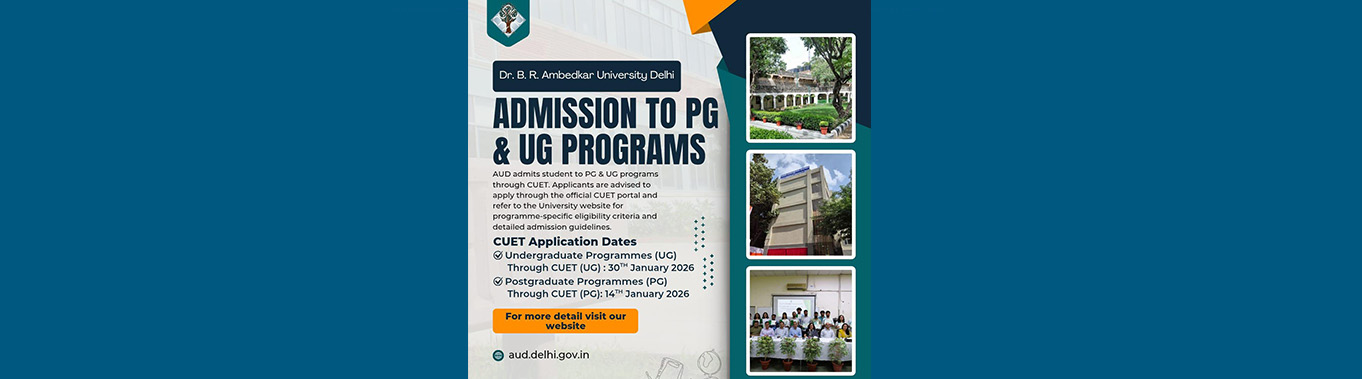 ADMISSIONS 2026-27 | STUDENTS WISHING TO APPLY TO UG AND PG PROGRAMS MUST APPEAR FOR CUET
