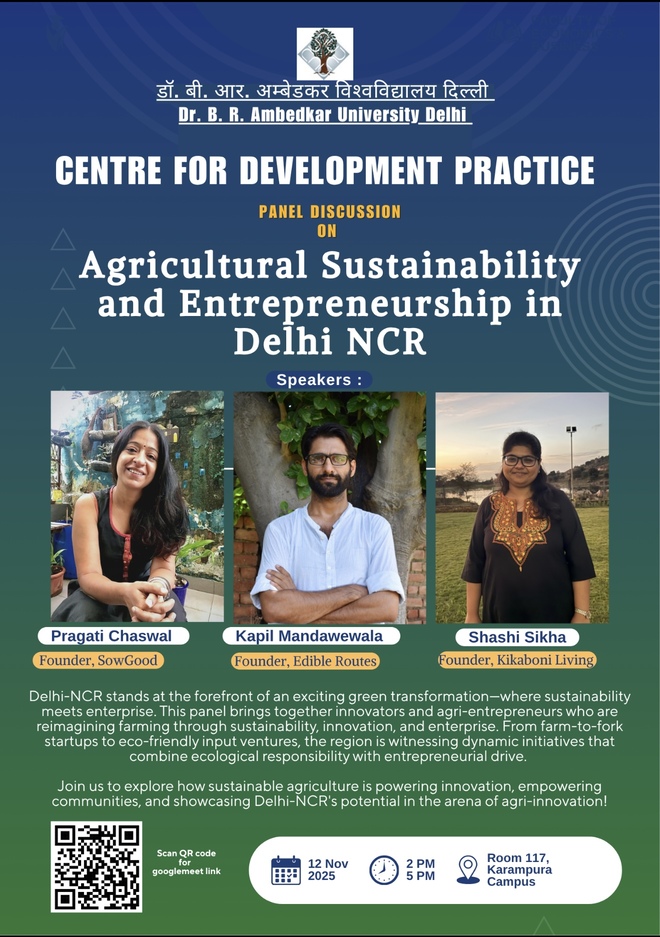Agricultural Sustainability and Entrepreneurship in Delhi NCR