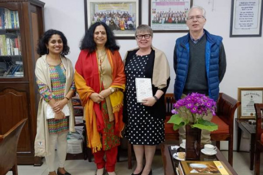Prof. Gwen Chapman and Prof. Sharda Srinivasan, University of Guelph, Canada visit to AUD