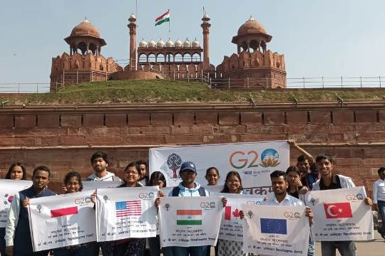 March from Kashmere Gate Campus of Dr. B.R. Ambedkar University till Red Fort 10th February 2023