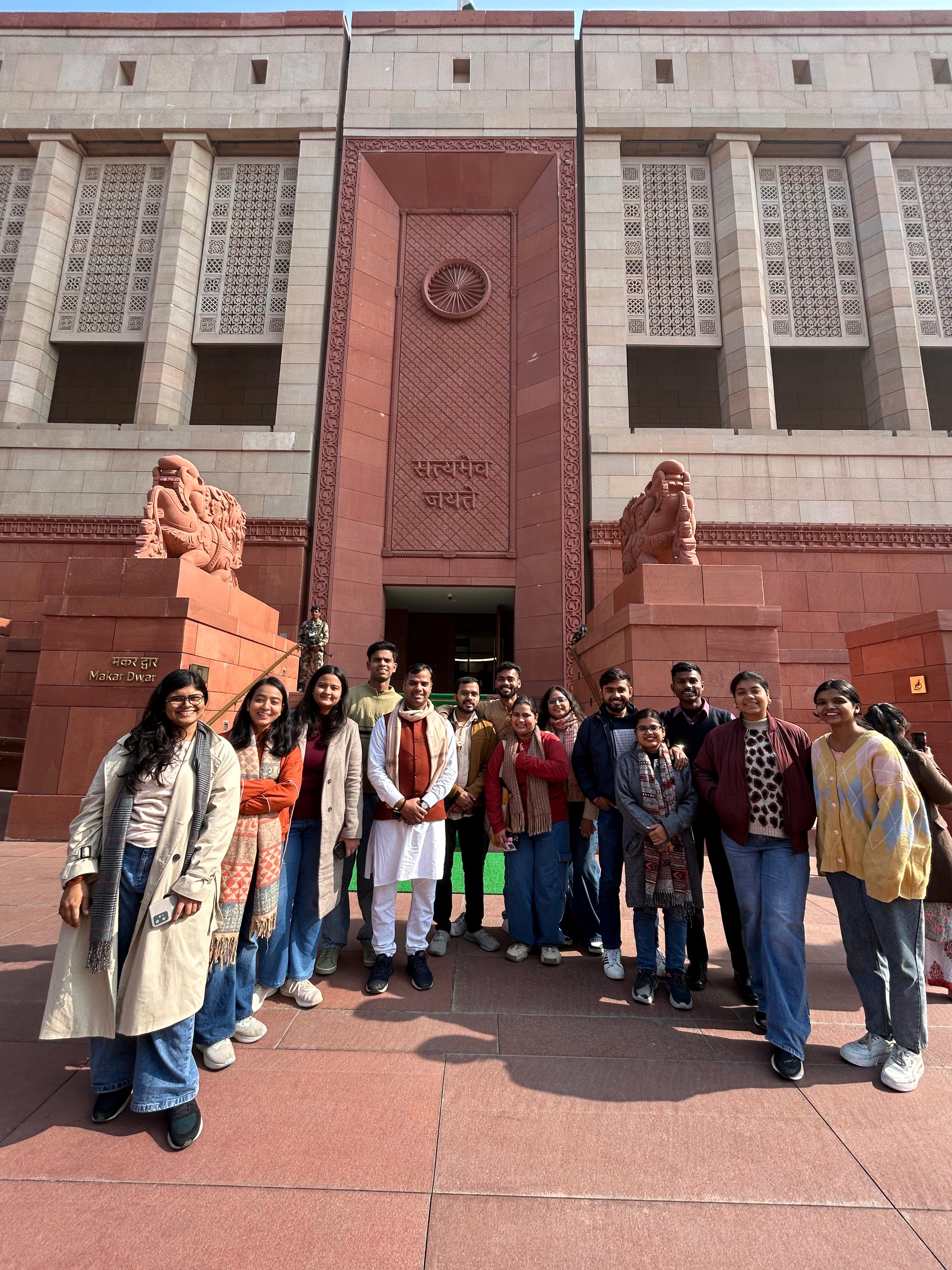 Sol students visited Sansad TV on 14 January 2025