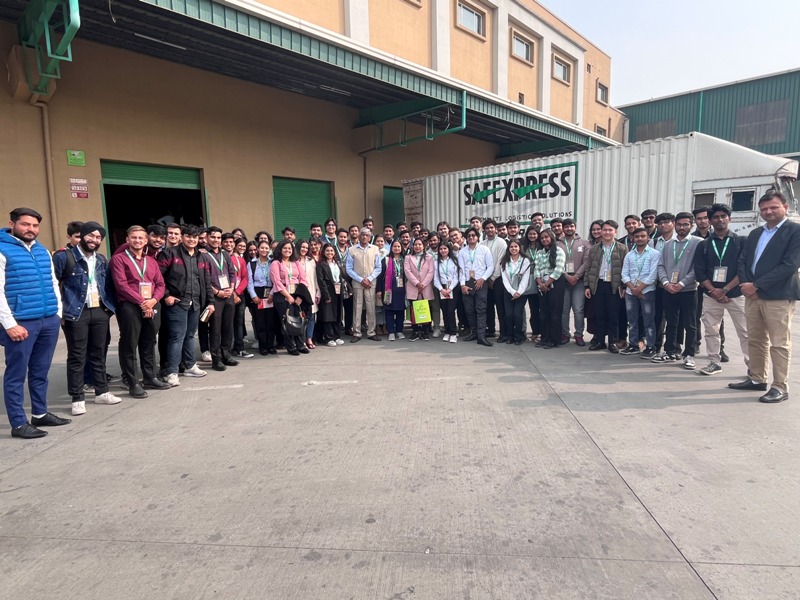 Industrial Visit to Safexpress Logistics Park Binola near Bilaspur, Haryana | 12.02.2024