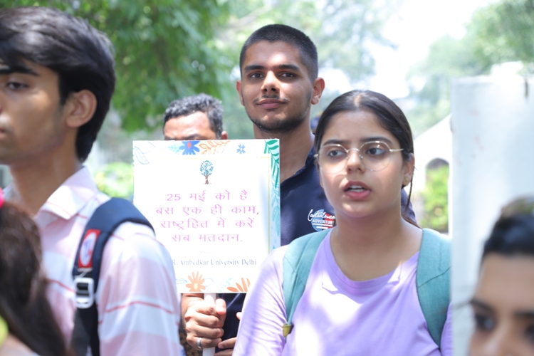 Voter awareness Campaign led by Hon'ble Vice Chancellor
