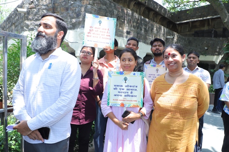 Voter awareness Campaign led by Hon'ble Vice Chancellor