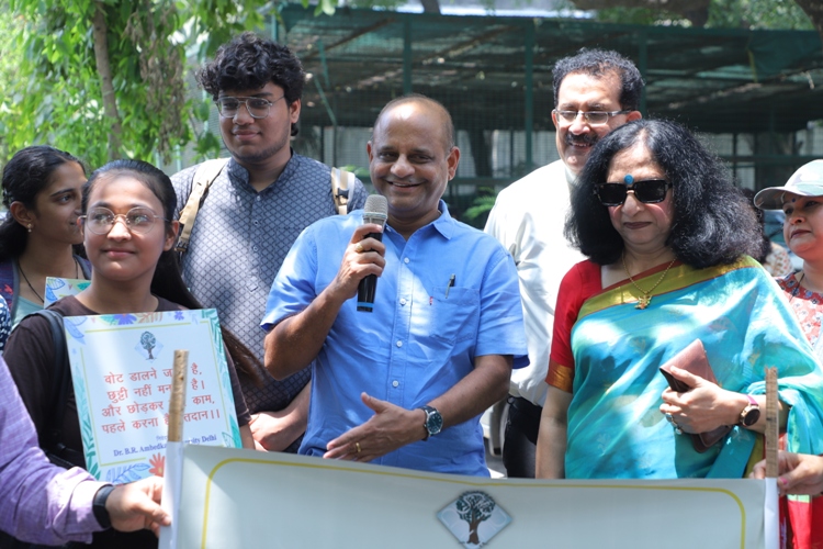 Voter awareness Campaign led by Hon'ble Vice Chancellor