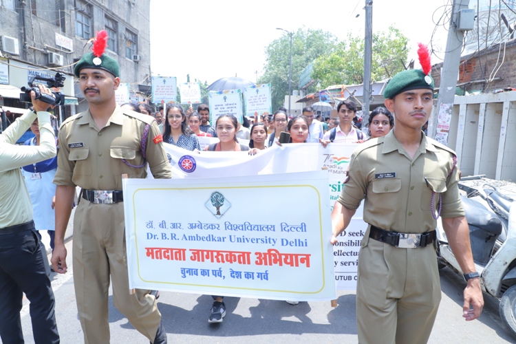 Voter awareness Campaign led by Hon'ble Vice Chancellor