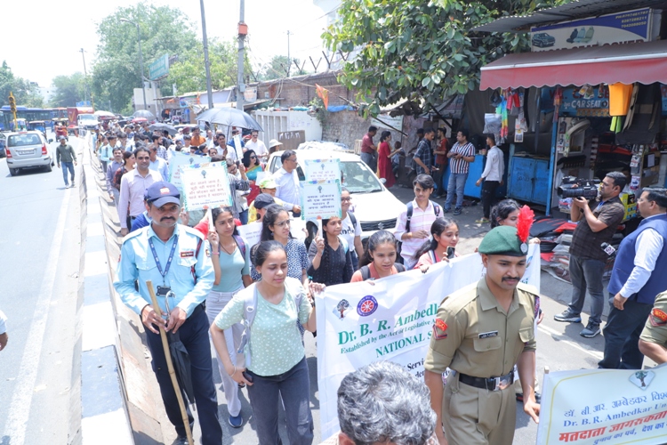Voter awareness Campaign led by Hon'ble Vice Chancellor
