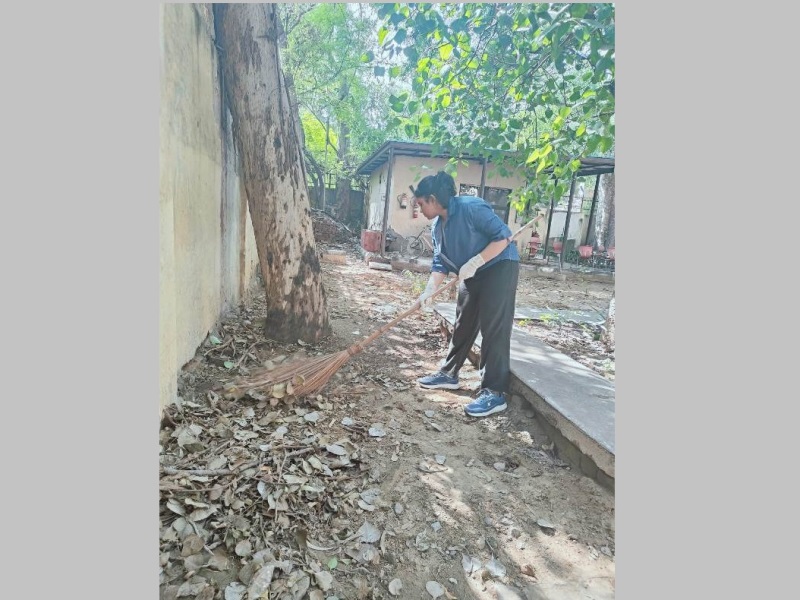 NSS volunteers during Swachhta Abhiyan on 2nd Oct 2024