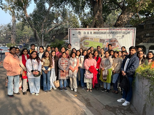 Sol students visited Sansad TV on 14 January 2025
