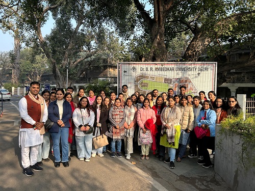 Sol students visited Sansad TV on 14 January 2025