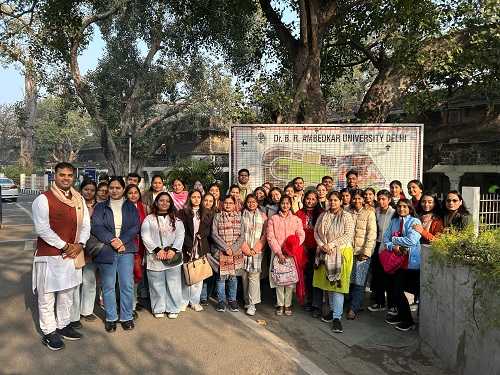 Sol students visited Sansad TV on 14 January 2025