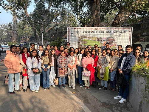 Sol students visited Sansad TV on 14 January 2025
