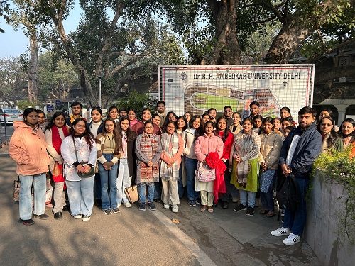 Sol students visited Sansad TV on 14 January 2025