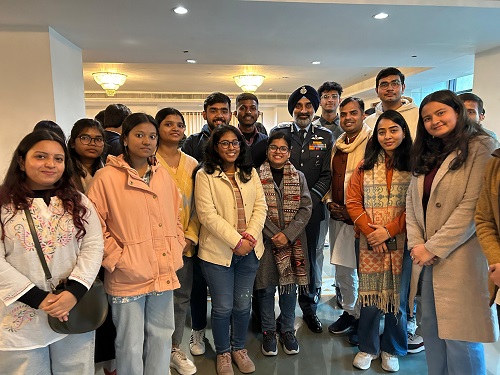Sol students visited Sansad TV on 14 January 2025