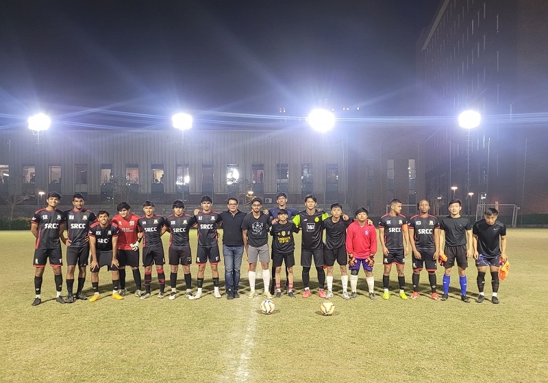Teams participated in a sports tournament held at Ashoka University.