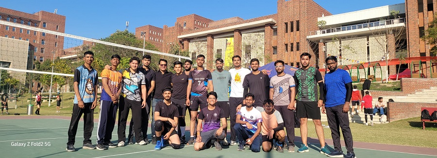Teams participated in a sports tournament held at Ashoka University.