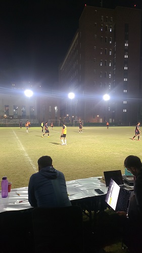 Teams participated in a sports tournament held at Ashoka University.