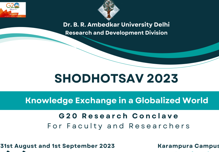 G20 Research Conclave for Faculty and Researchers On Knowledge Exchange in a Globalized World