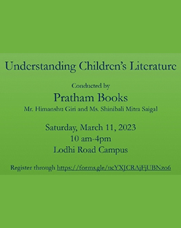 Workshop on "Understanding Children's Literature"