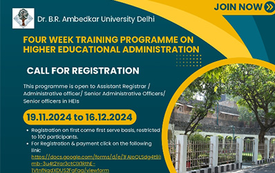 Four Week Training Programme on Educational Administration