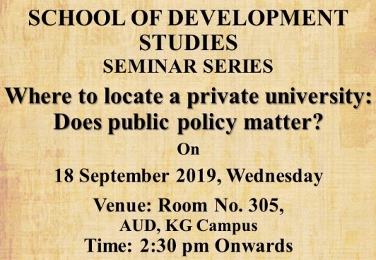 Invitation for SDS Seminar With Anirban Sengupta