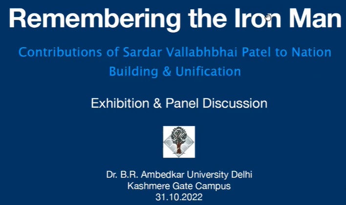 REMEMBERING THE IRON MAN : CONTRIBUTIONS OF SARDAR VALLABH BHAI PATEL TO NATION BUILDING & UNIFICATION