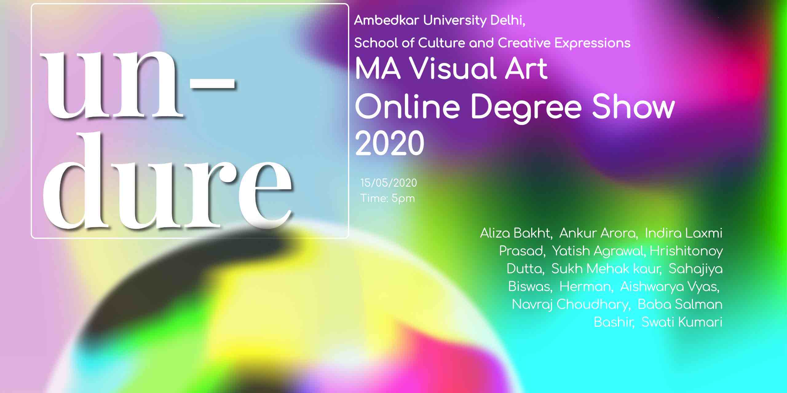 Online Degree Show of MA Visual Art batch 2018-20