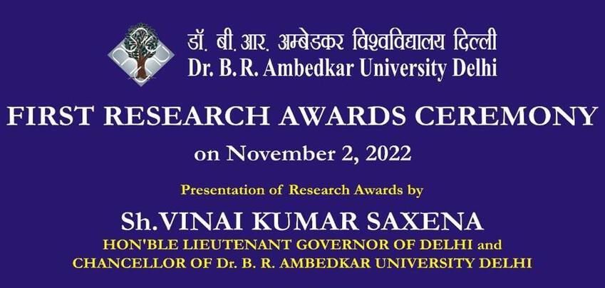 FIRST RESEARCH AWARDS CEREMONY