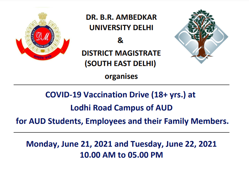 COVID-19 Vaccination Camp at Lodhi Road Campus