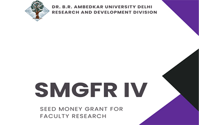 SMGFR IV Seed Money Grant for Faculty Research 2023