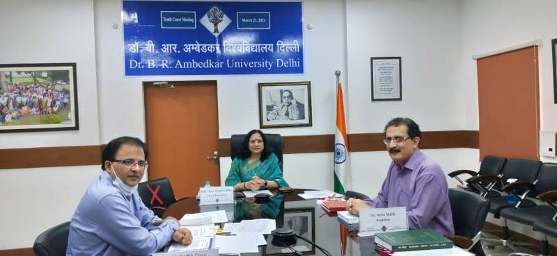 Ambedkar University had it's Tenth University Court meeting chaired by Honble Chancellor and Lt Governor of Delhi.