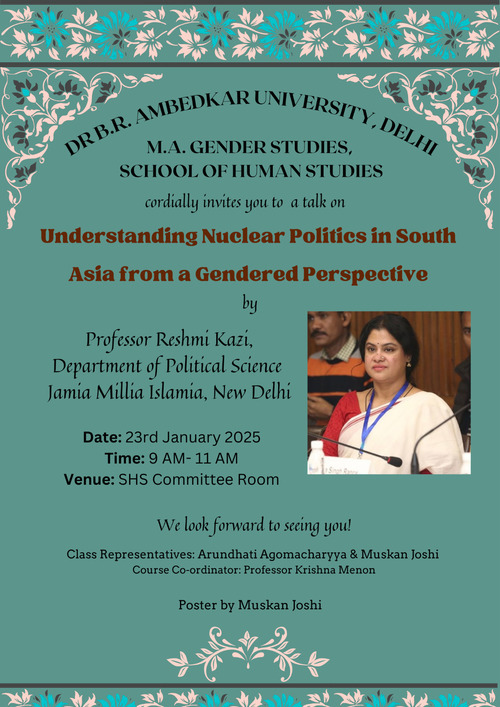 Understanding Nuclear polities in South Asia From a Gendered Perspective