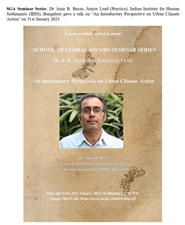 An Introductory Perspective on Urban Climate Action