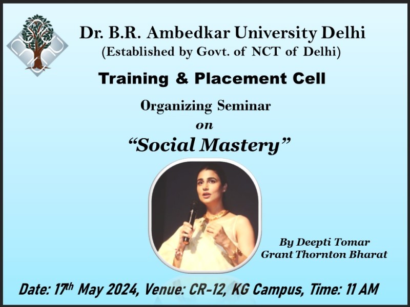 Social Mastery with Deepti Tomar, Project Lead- Campus Training & Competitions| L&D | People & Culture, Grant Thornton Bharat, LLP