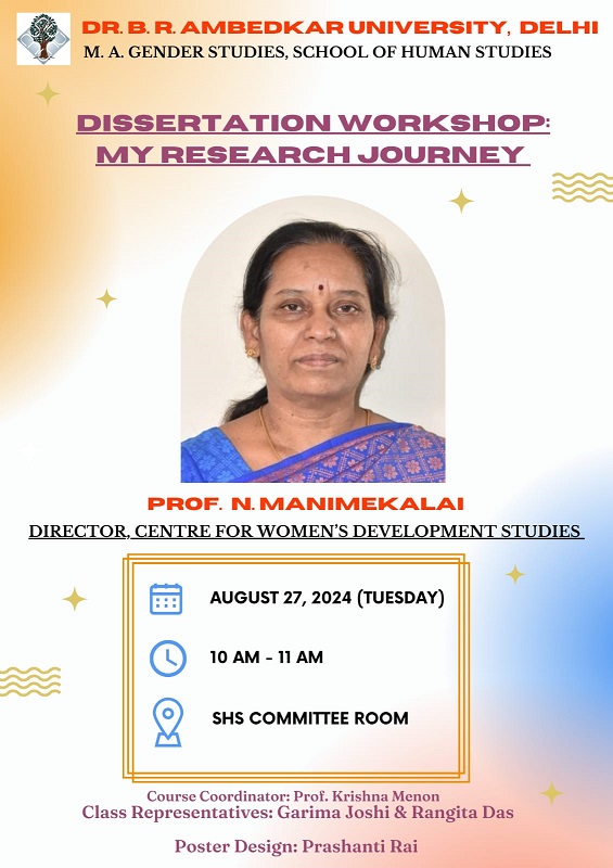 Dissertation Workshop My Research Journey , SHS