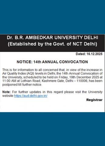 14th Annual Convocation Postponed