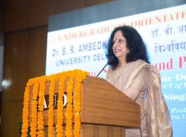 Dr. B.R. Ambedkar University Delhi (AUD) conducted an orientation programe for newly admitted students of all Under Graduate programme on 01.08.2019