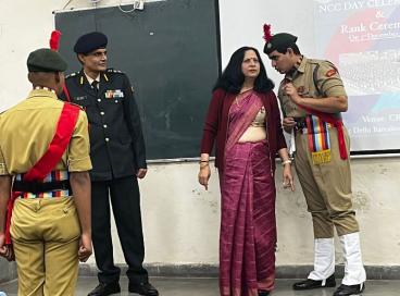 Cadet Investiture Ceremony as part of the NCC Day Celebrations 2nd Dec 2022