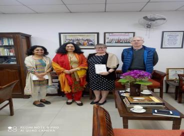 Prof. Gwen Chapman and Prof. Sharda Srinivasan, University of Guelph, Canada visit to AUD