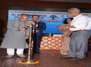 Dr. B.R. Ambedkar University Delhi (AUD) conducted an orientation programe for newly admitted students of all Under Graduate programme on 01.08.2019