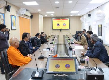 Signing of MOU with Mahabodhi International Meditation Centre Ladakh
