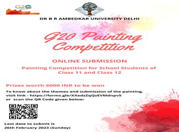 G20 Painting Competition School Students 26th February 2023