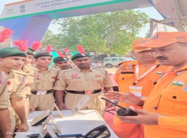 NCC cadets at National Platform for Disaster Risk Reduction (NPDRR 12.3.2023).