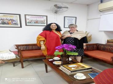Prof. Gwen Chapman and Prof. Sharda Srinivasan, University of Guelph, Canada visit to AUD