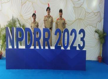 NCC cadets at National Platform for Disaster Risk Reduction (NPDRR 12.3.2023)