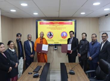 Signing of MOU with Mahabodhi International Meditation Centre Ladakh