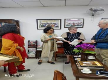 Prof. Gwen Chapman and Prof. Sharda Srinivasan, University of Guelph, Canada visit to AUD