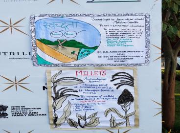 Dr B R Ambedkar University participation at Millet & Swachhata Walkathon Qudsia Garden
